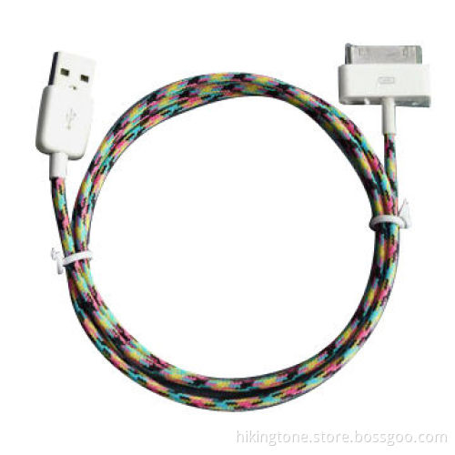 Nylon Braided USB Charger Cable for iPhone, with MFI License